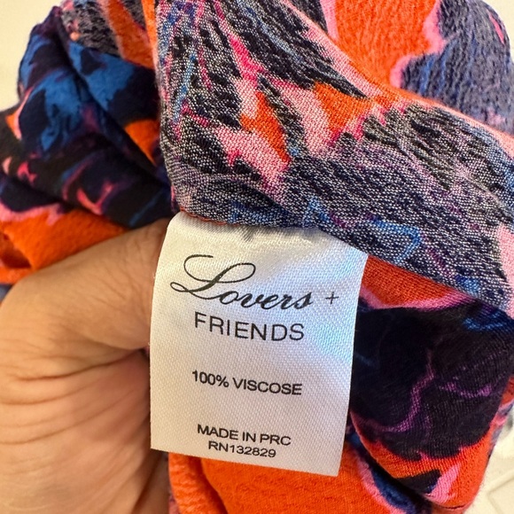 Lovers and Friends Women Passion Floral Can't Let Go Lace Trim Romper Large - Picture 7 of 12